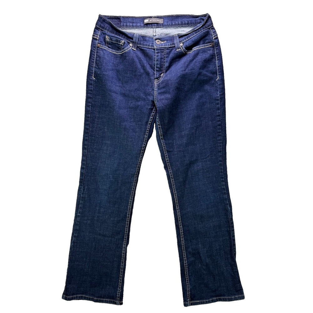 Levi's Jeans Womens 14M 32x32 Blue 529 Curvy Bootcut Stretch Dark Wash Denim